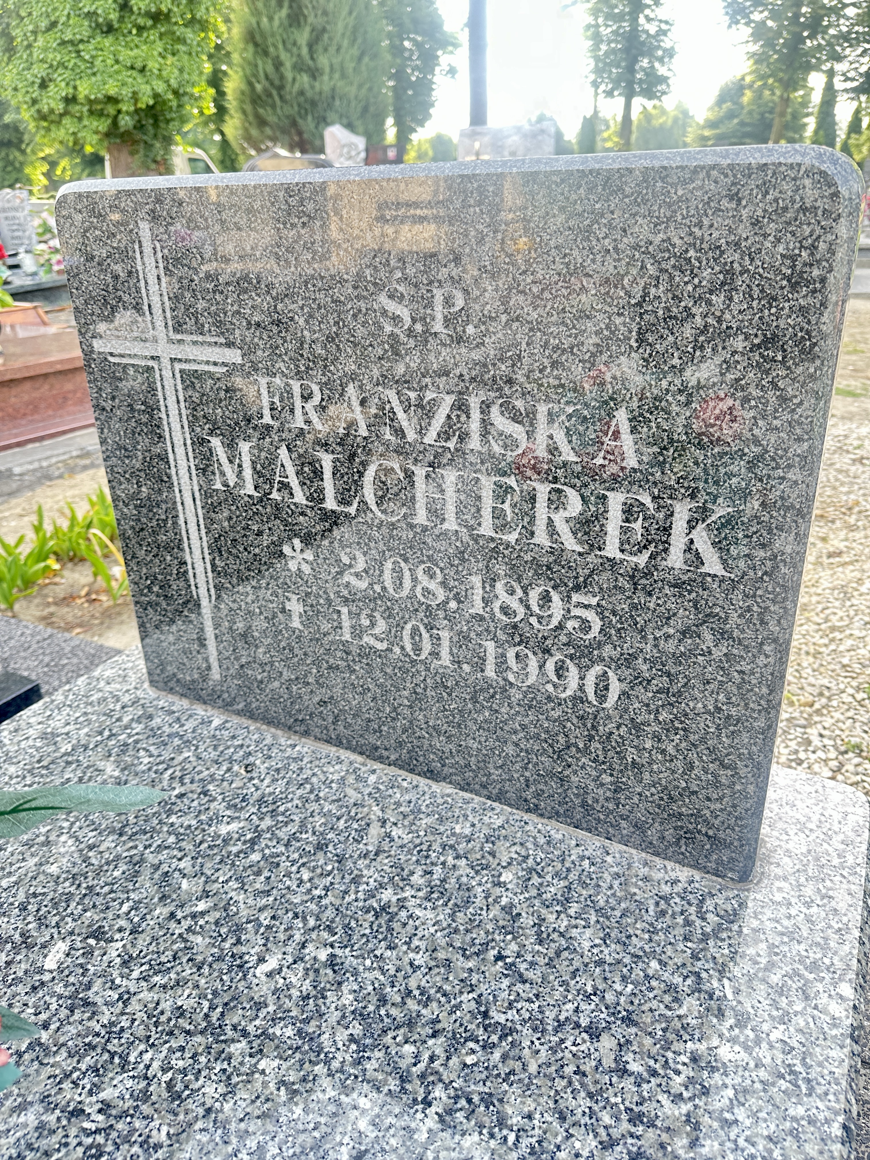Grób Franciszka Malcherek