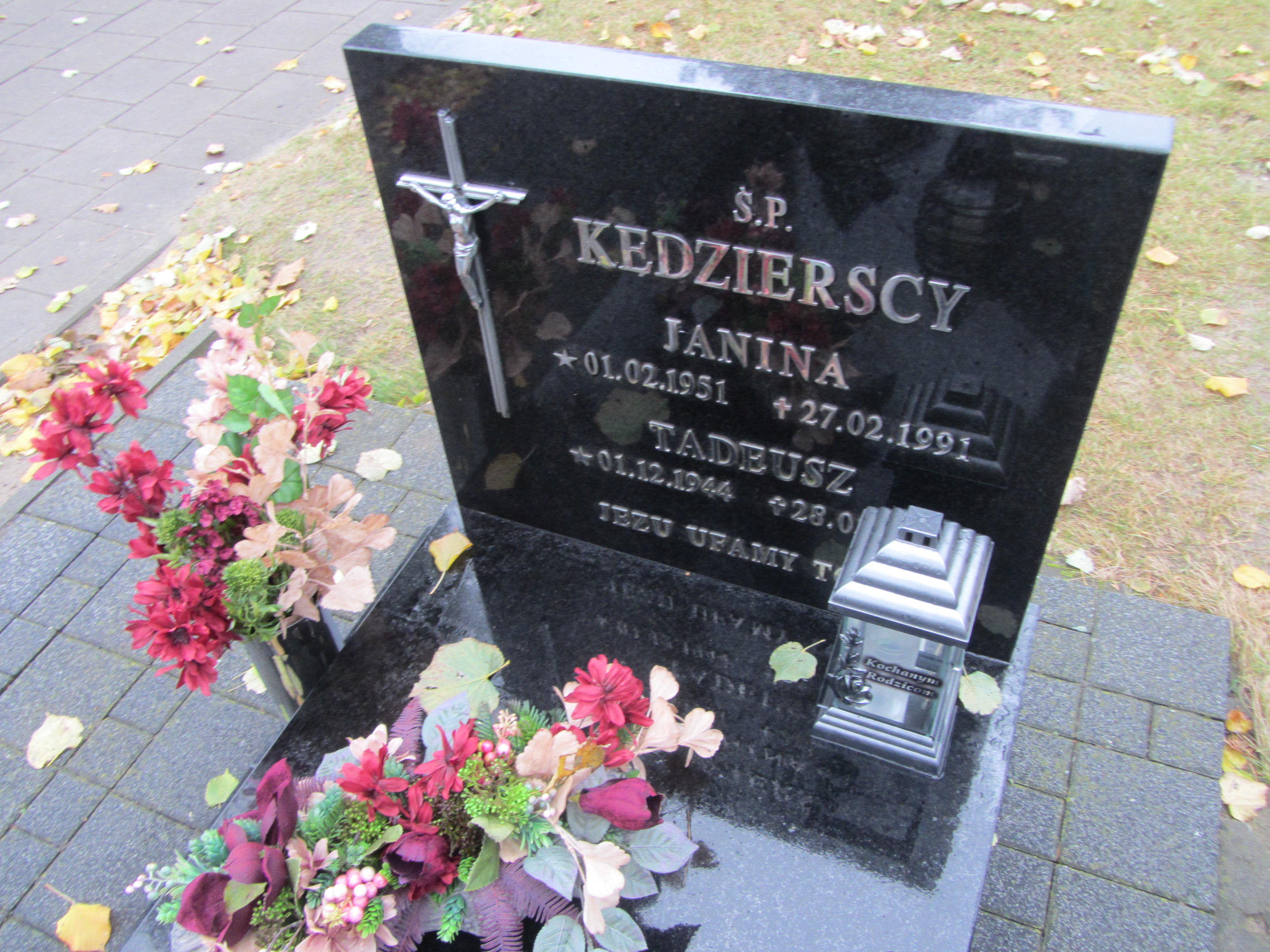 Grób Janina Kędzierska